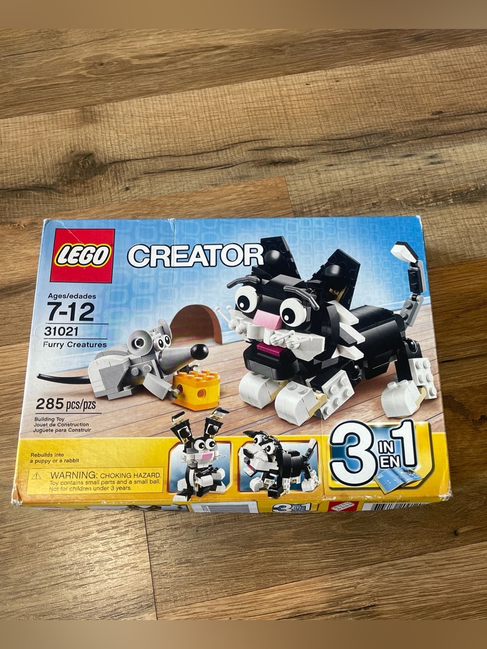 Lego Creator Black and White Cat Building Set with Gray Mouse new